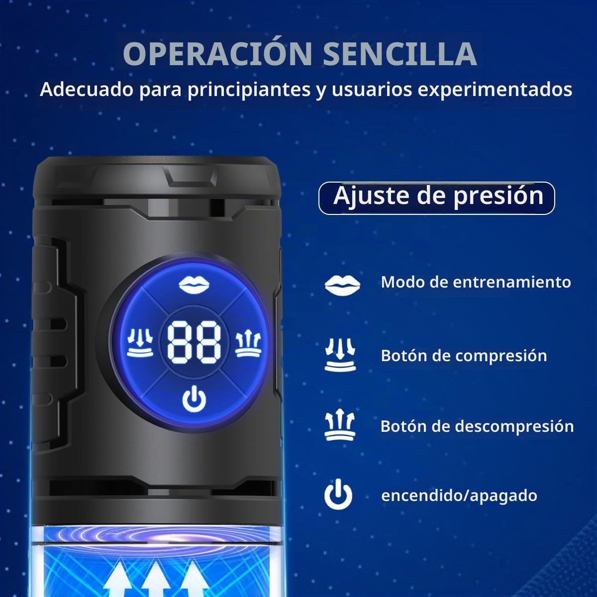Bomba de pene eléctrica automática para hombres, control de vacío d...