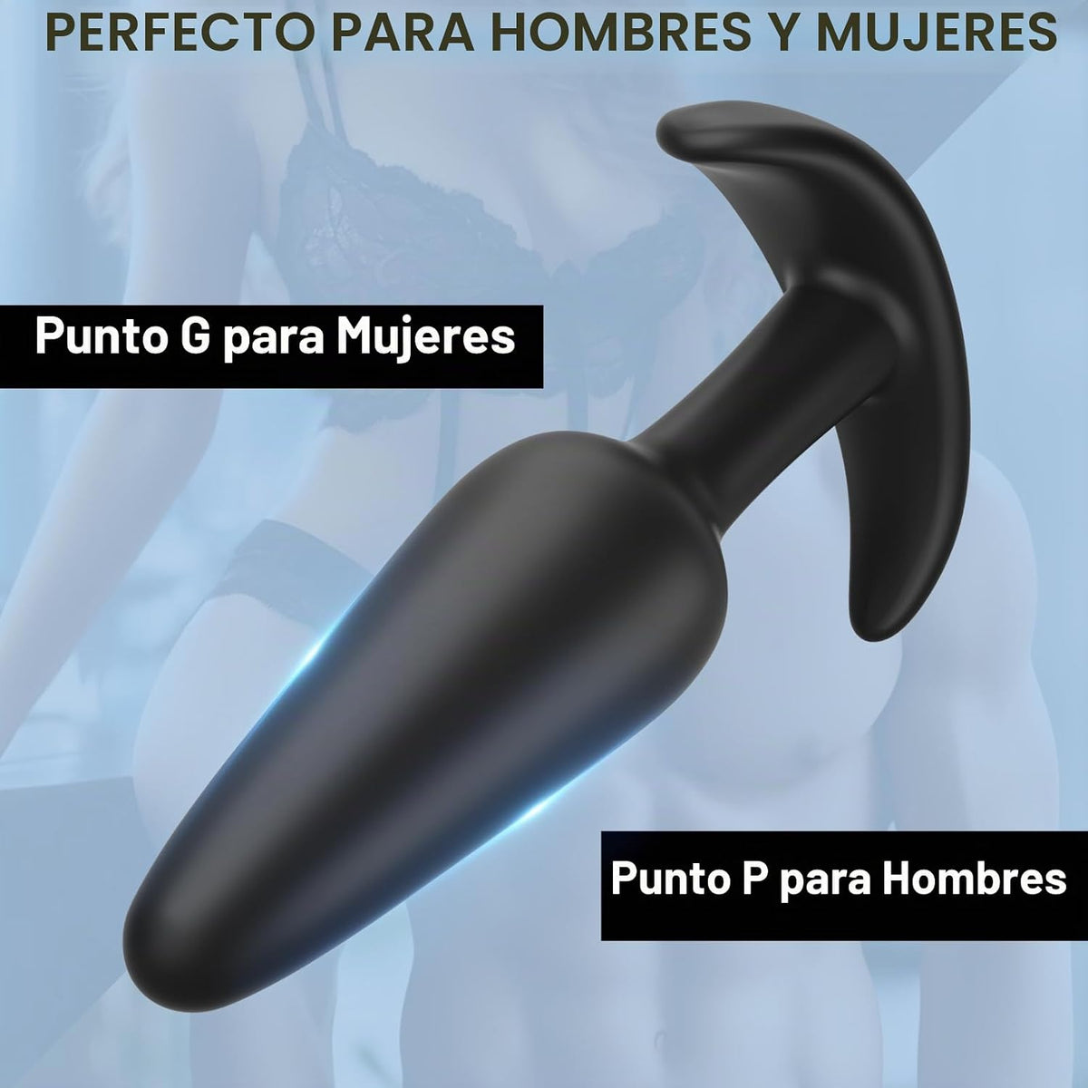 URZZAN Juego de 5 tapones anales de silicona, kit de entrenamiento...