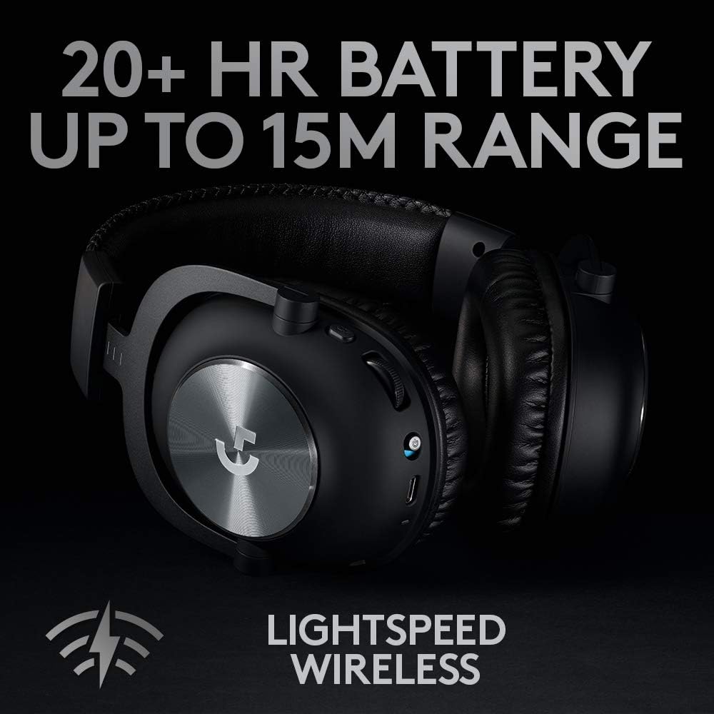 Logitech G Auriculares inalámbricos para juegos PRO X Lightspeed -...
