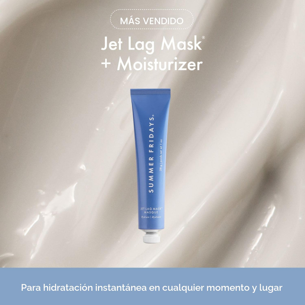Summer Fridays Hydration Trio - Máscara de jet lag tamaño viaje + b...