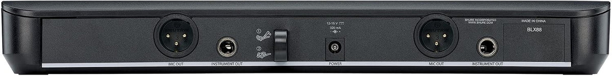 Shure BLX288\/B58 Sistema de audio inalámbrico de doble canal Banda...