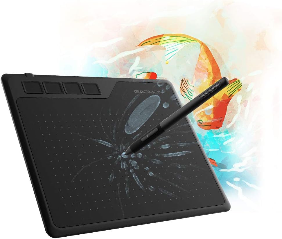 GAOMON S620 Tableta de Dibujo de 6.5 x 4 Pulgadas, Tableta Gráfica...