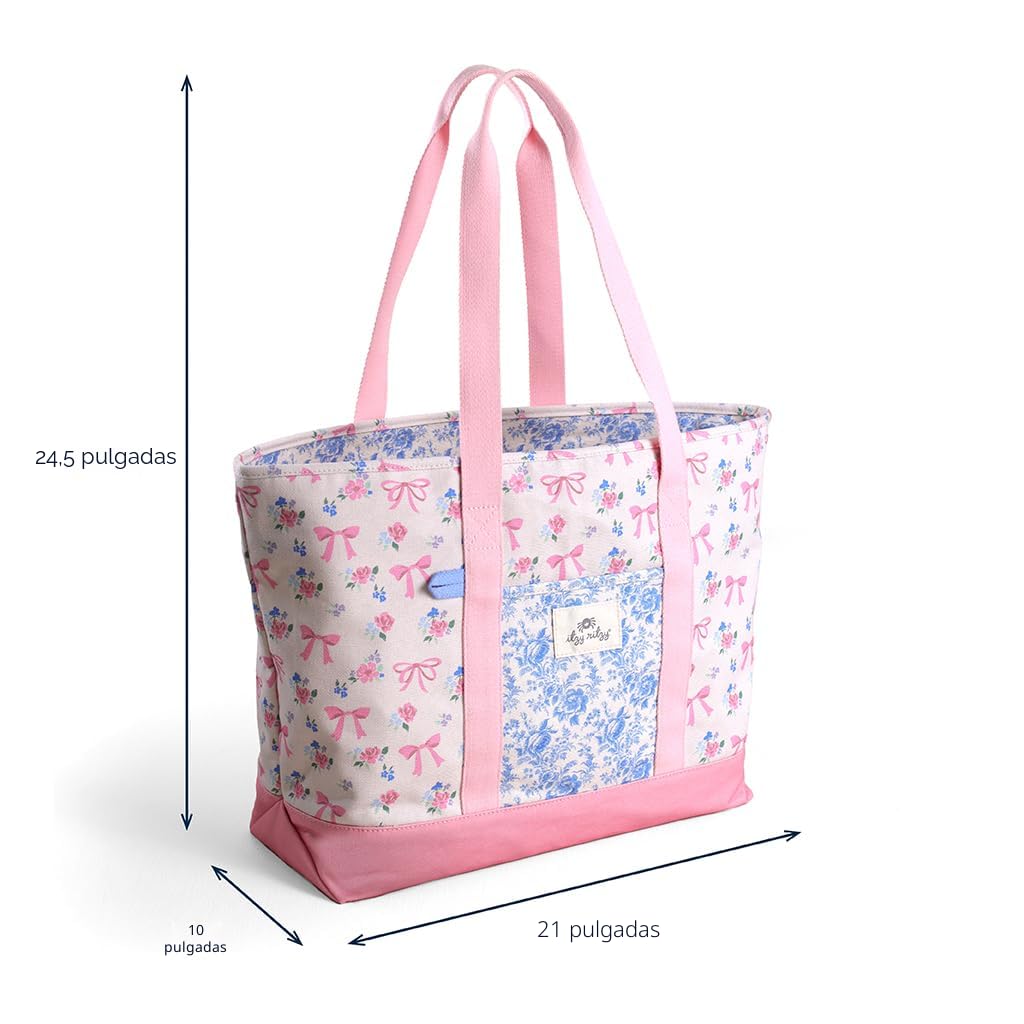 Itzy Ritzy Bolsa de lona Mome con cierre de cremallera y 4 bolsillo...