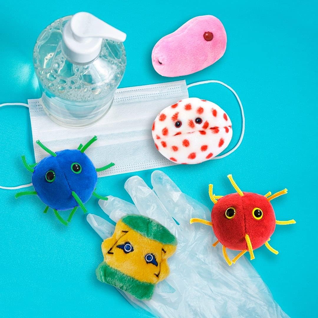 GIANT MICROBES Caja de regalo de plagas del siglo XXI, llaveros cie...