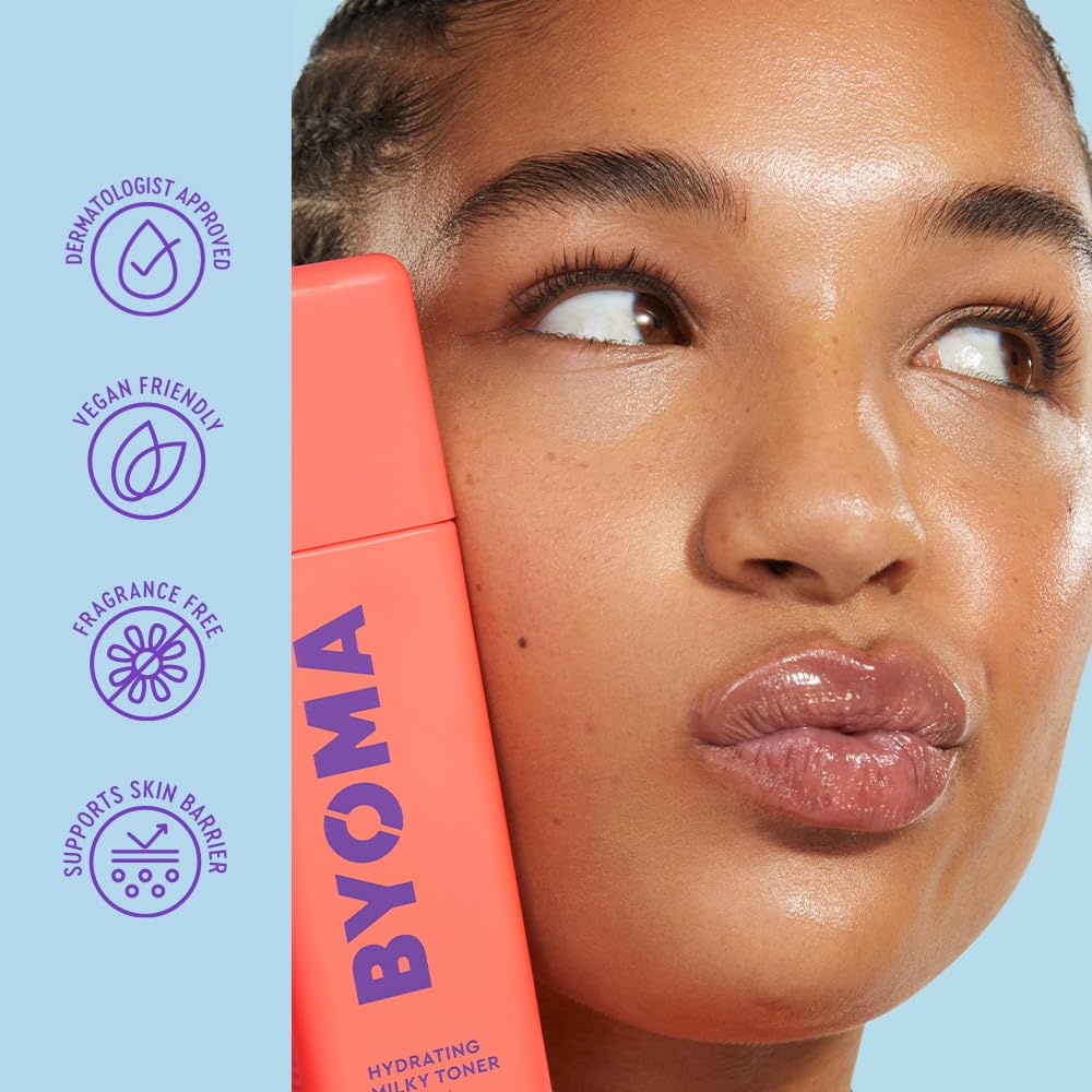 BYOMA Milky Toner - Tónico facial hidratante, hidratante, cuidado d...
