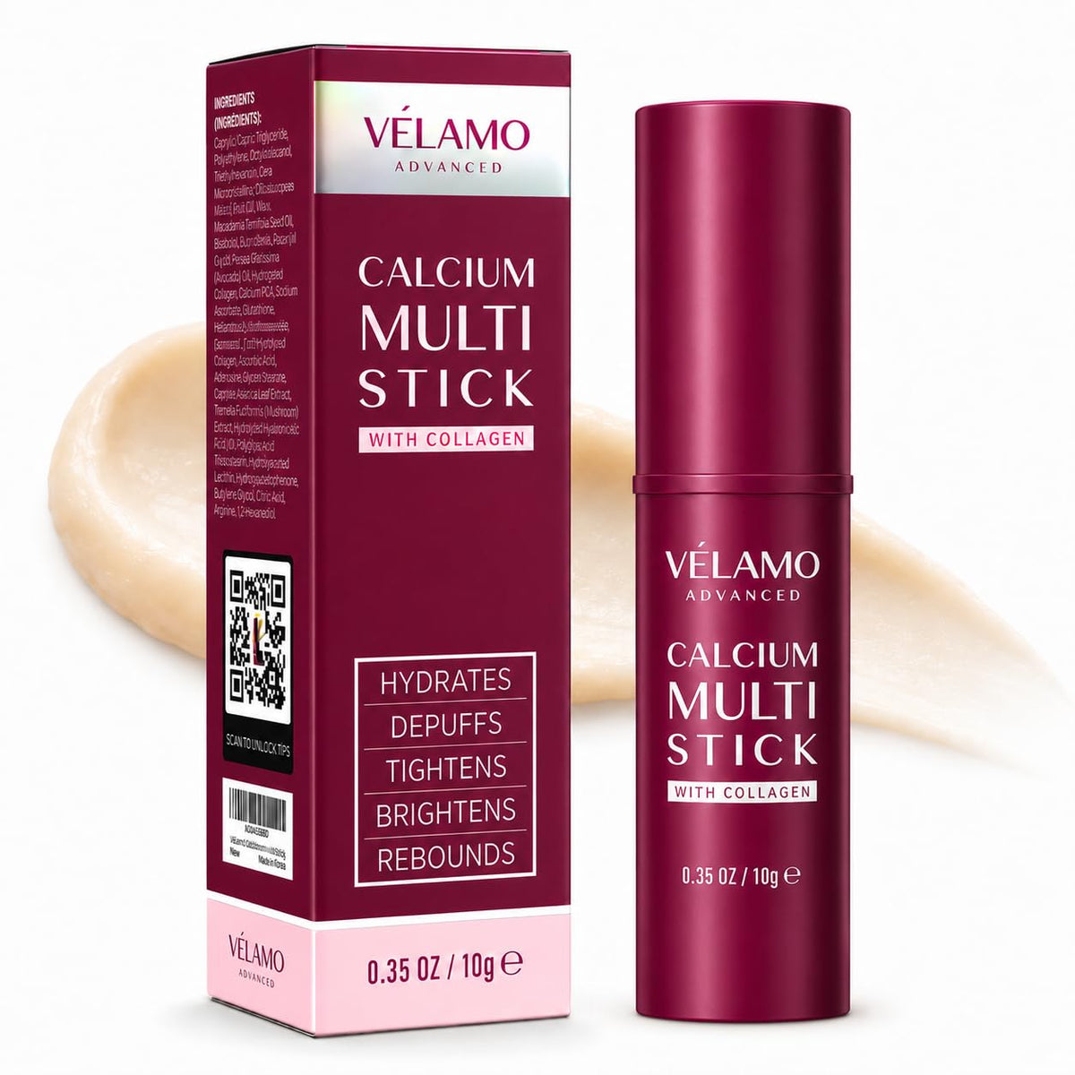 Bálsamo múltiple de calcio para arrugas, debajo de los ojos, la car...
