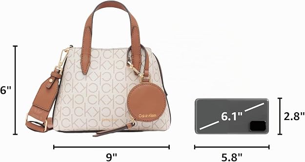 Calvin Klein Millie - Mini bolso cruzado 2 en 1 con compartimento triple