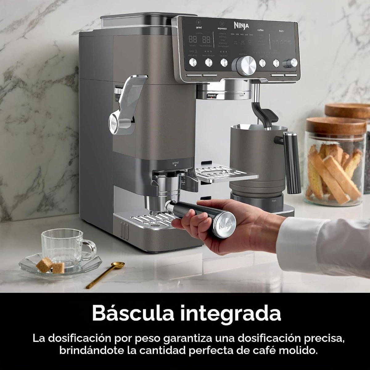 Ninja Luxe Café Pro Series, café expreso, cerveza fría, agua calien...