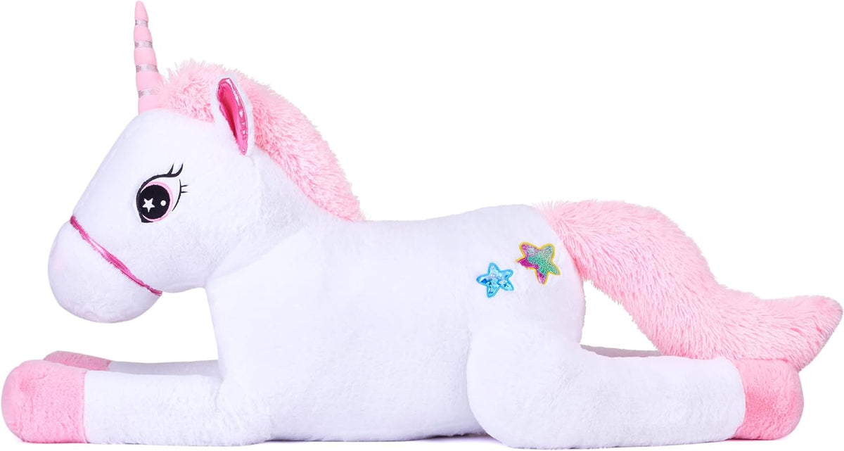 IKASA Juguete de peluche de unicornio gigante de 43 pulgadas, sin |...