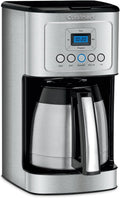 Cuisinart - Cafetera programable de 12 tazas con jarra térmica DCC-3400P1, acero inoxidable