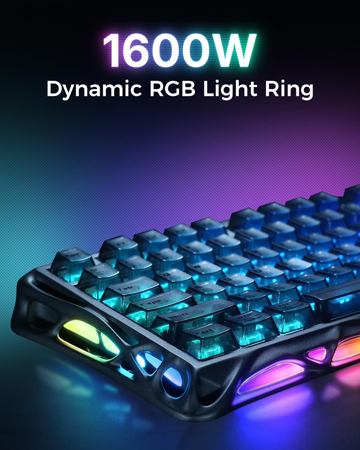 GravaStar Mercury V75 Teclado para juegos con efecto Hall, teclado...