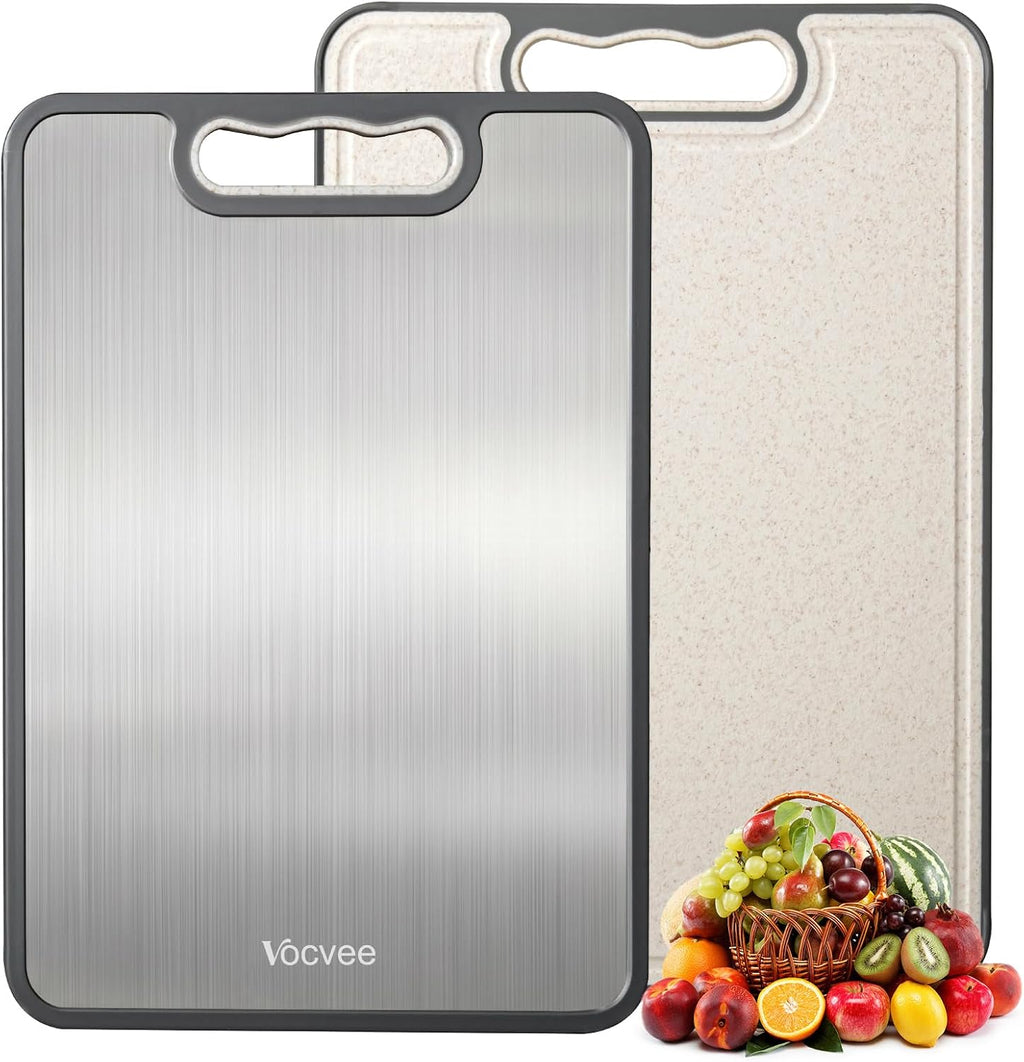 Vocvee 1 tabla de cortar de titanio para cocina, tabla de cortar de...
