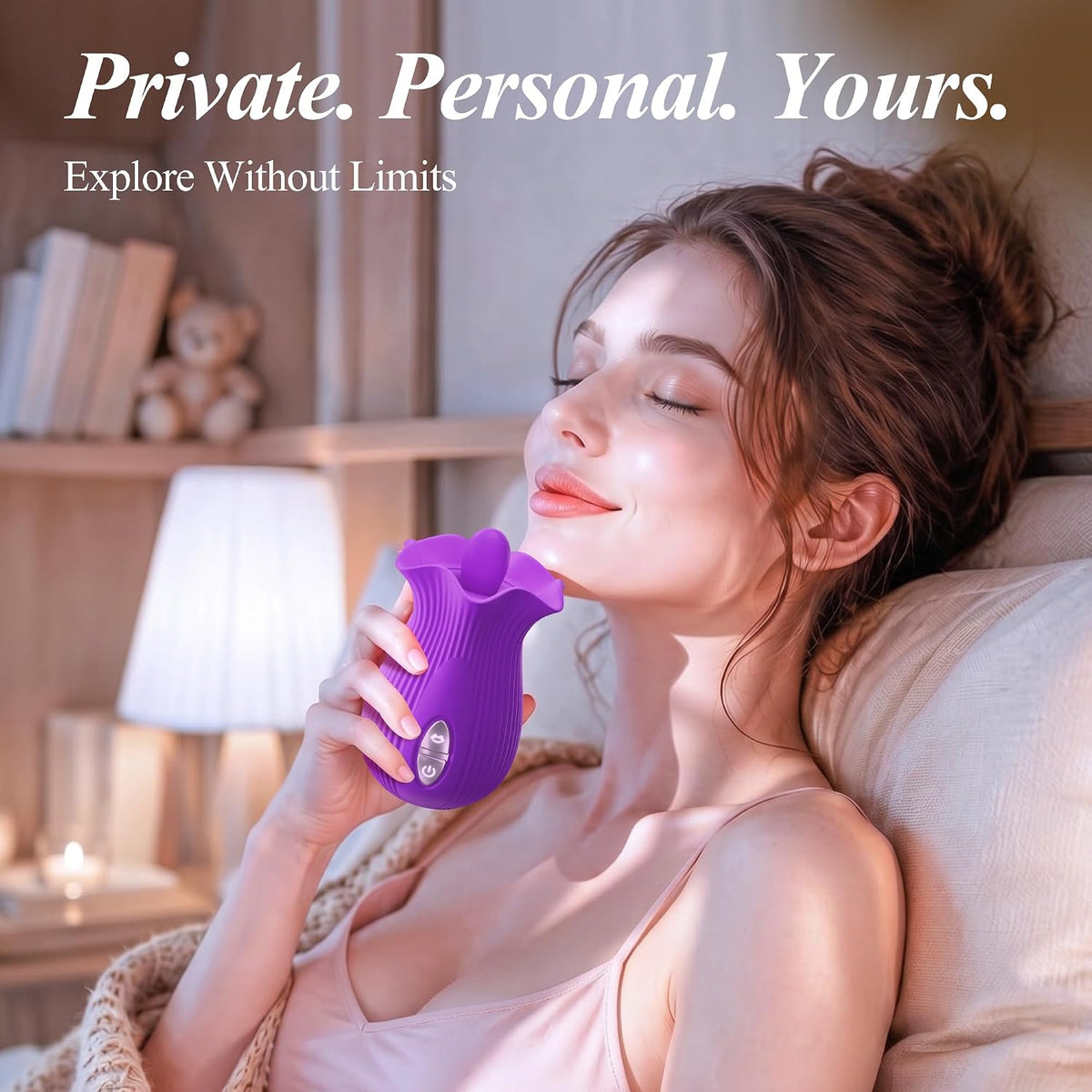 Juguete vibrador de rosa para mujer, juguetes sexuales AI Sync con...