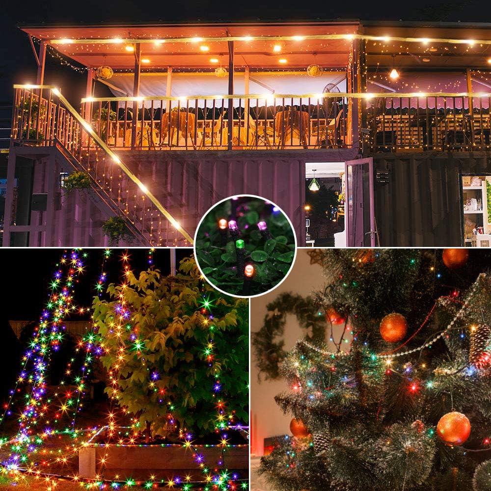 Chuya Luces de Navidad para interiores y exteriores, luces de árbol...