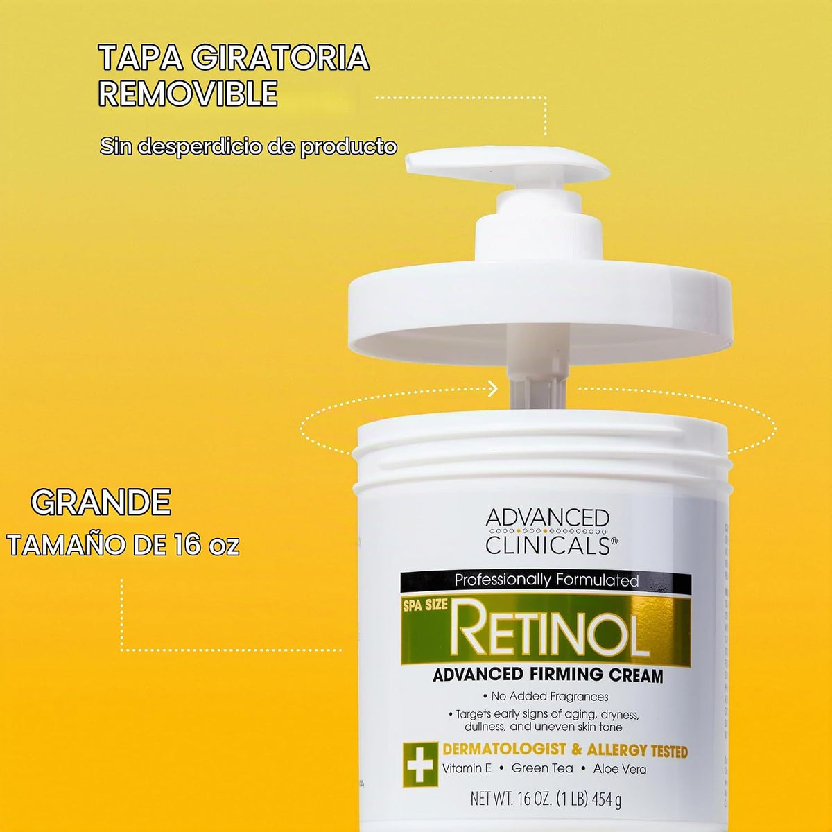 Advanced Clinicals - Loción corporal con retinol y crema hidratante...