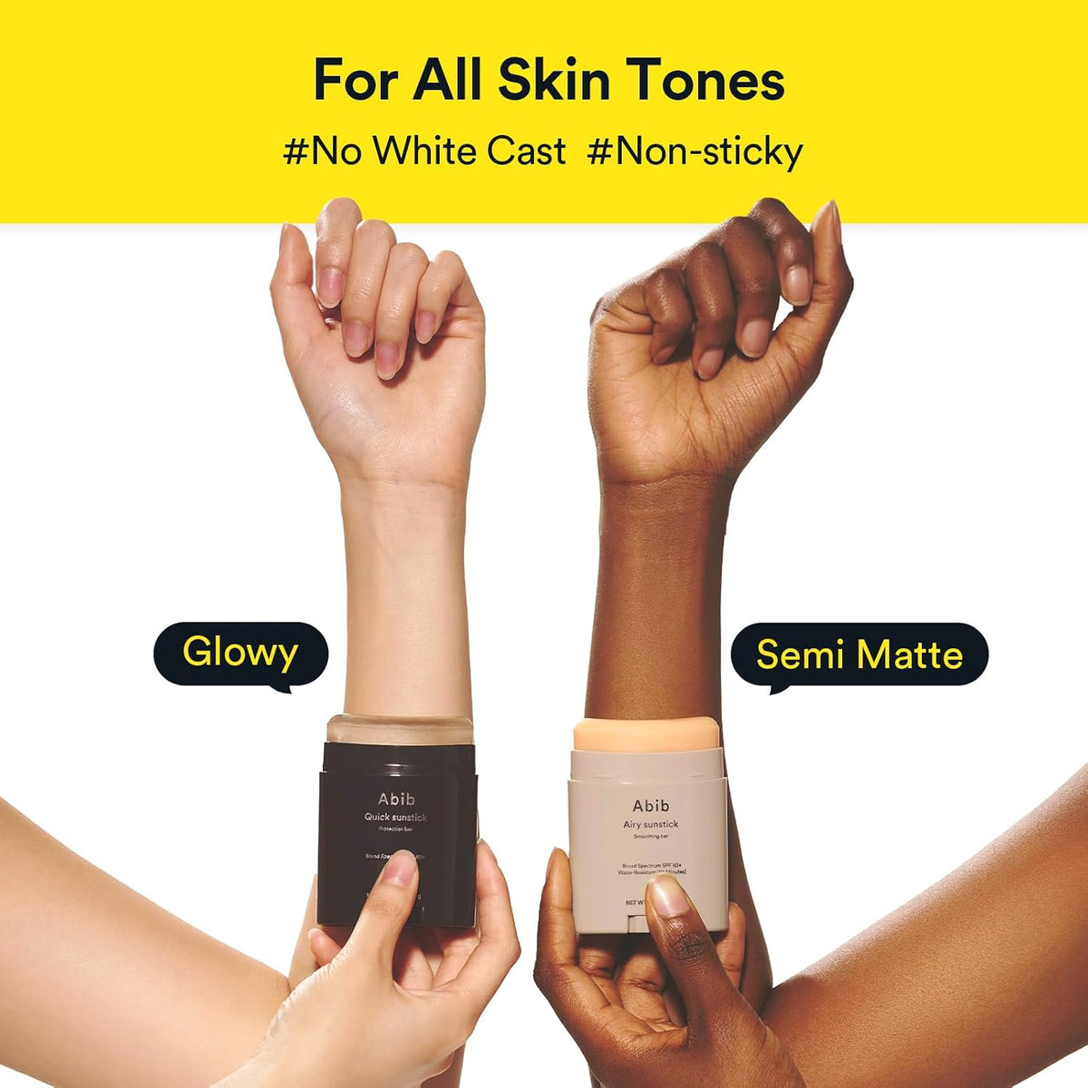 Abib Airy &amp; Quick Sunstick DUO SPF50+ Broad Spectrum Semi-Matte...