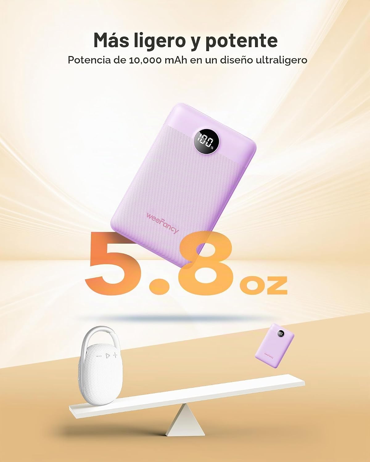Pequeño cargador portátil 10000mAh 20W Mini banco de energía de car...