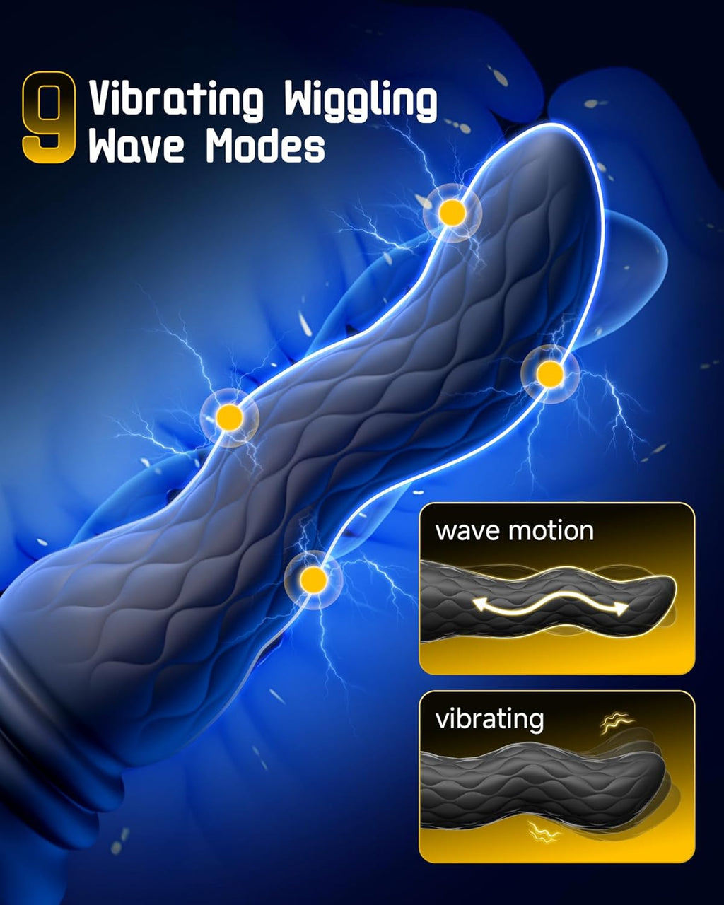 Beisar Masajeador de próstata 3 en 1 Vibrador anal \u2013 Enchufe V...