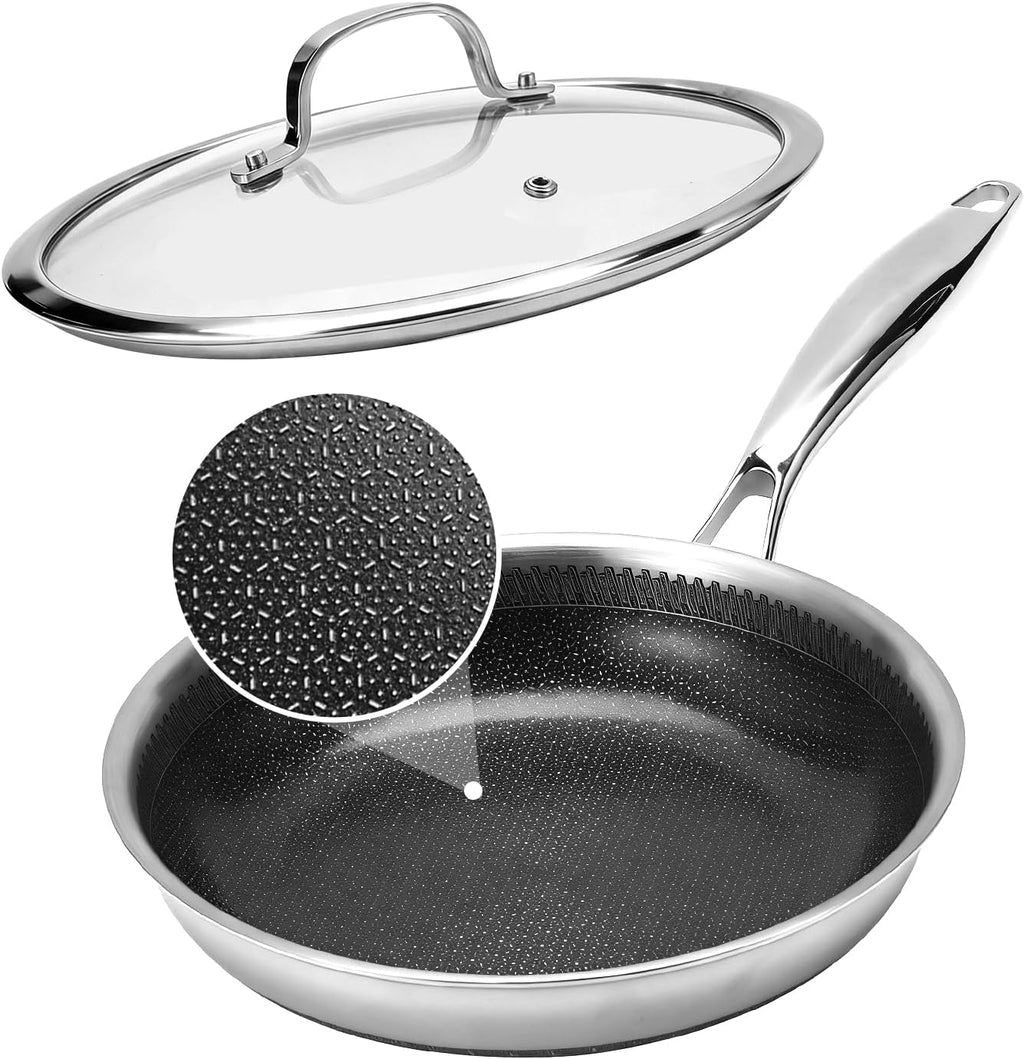 Legacy Culinaryware - Sartén híbrida de acero inoxidable de tres ca...