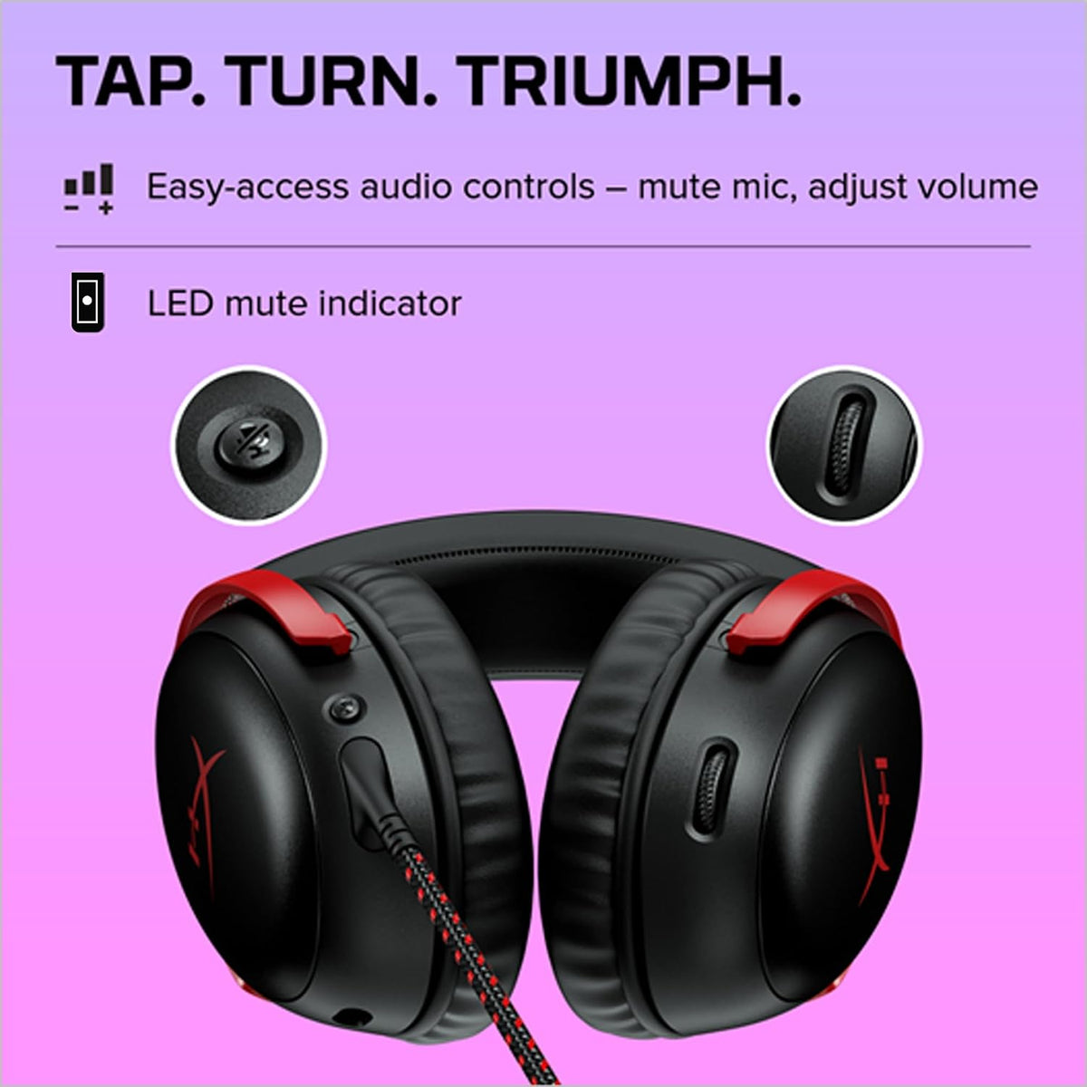 HyperX Cloud III - Auriculares con cable para juegos, PC, PS5, Xbox...
