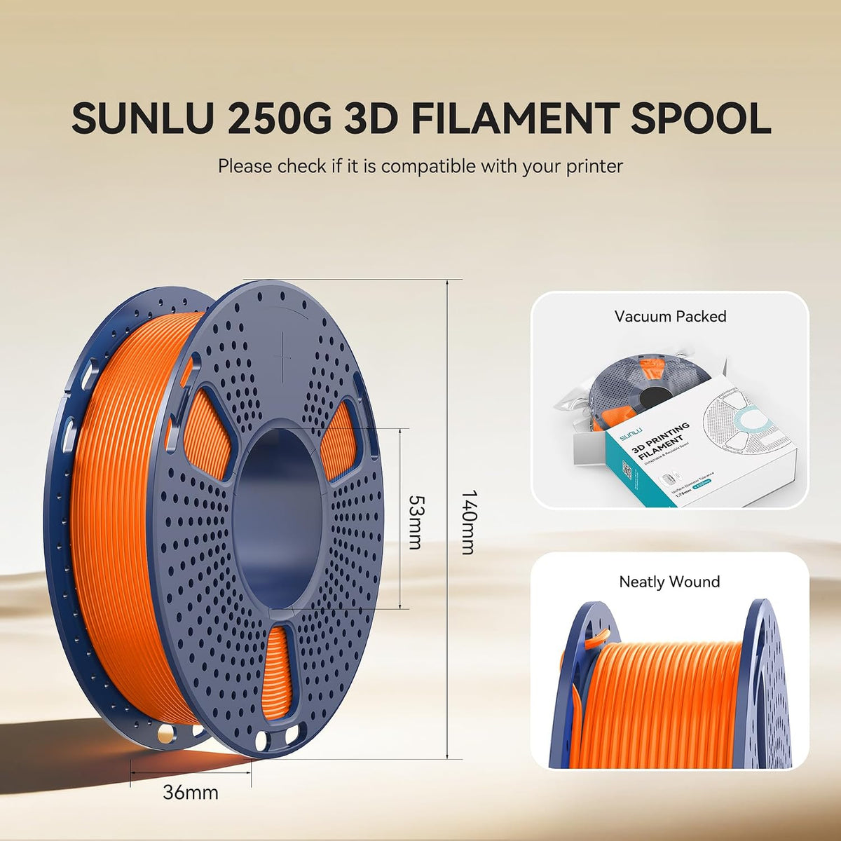 SUNLU Paquete de filamentos para impresora 3D, filamento PLA Plus |...
