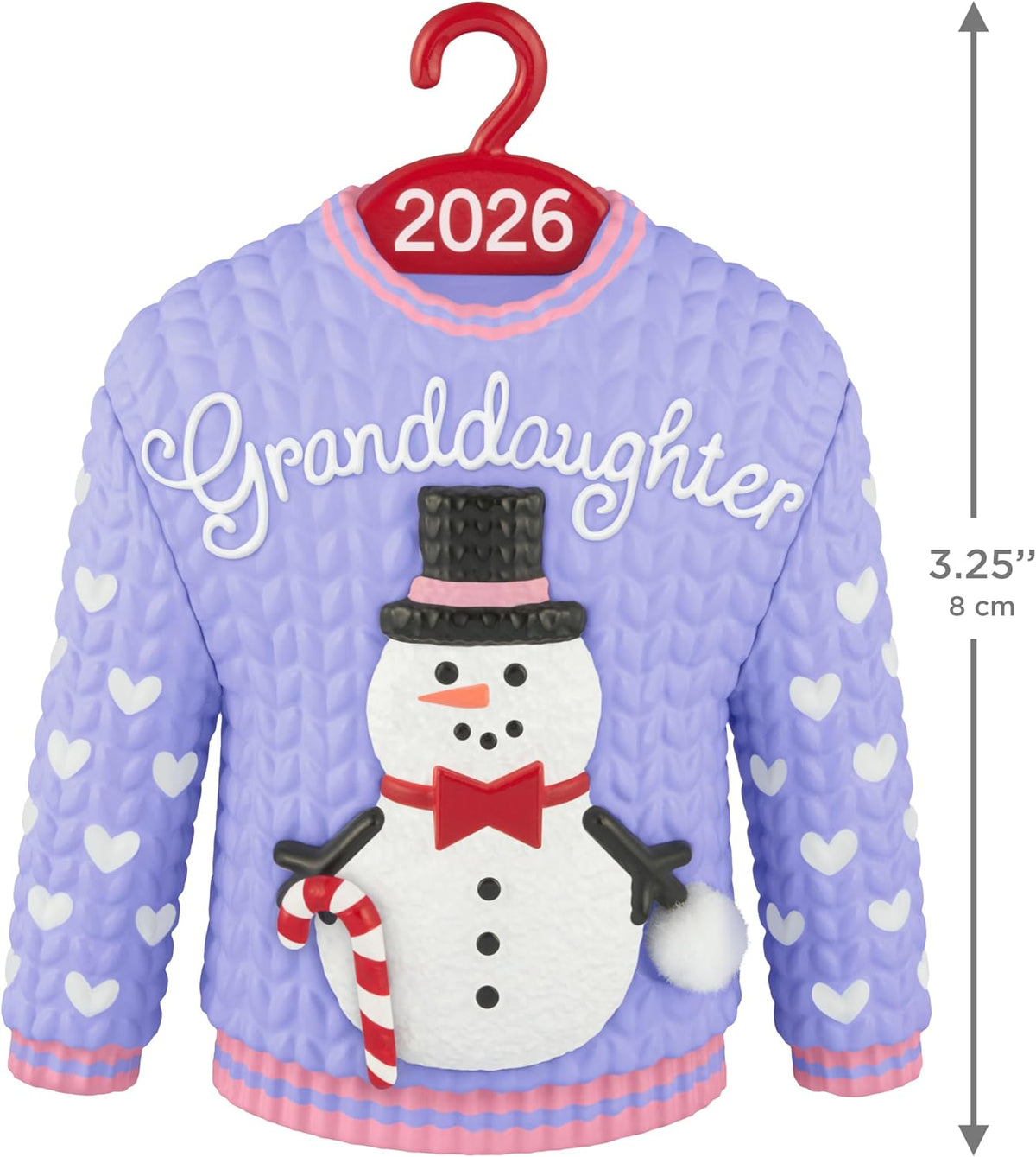 Hallmark Keepsake Adorno de Navidad (suéter de muñeco de nieve niet...