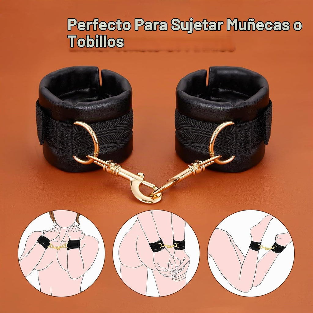 UTIMI - Puños sexuales ajustables \u2013 Restricciones BDSM de cuer...