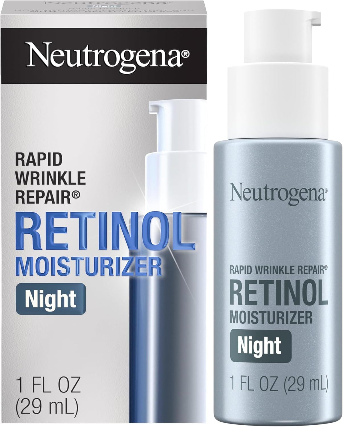 Neutrogena Crema hidratante facial con retinol, reparación rápida d...