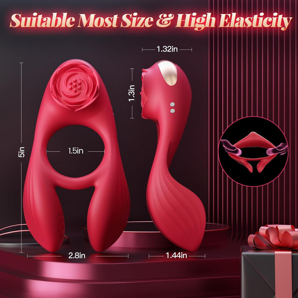Anillo Vibrador para el Pene para Parejas, Juguete Sexual para Homb...