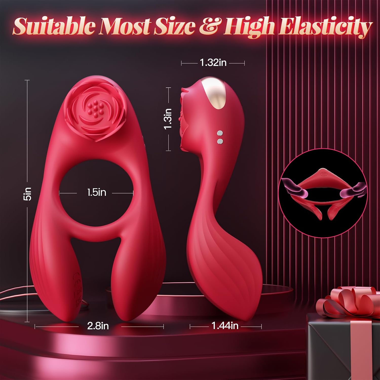 Anillo Vibrador para el Pene para Parejas, Juguete Sexual para Homb...