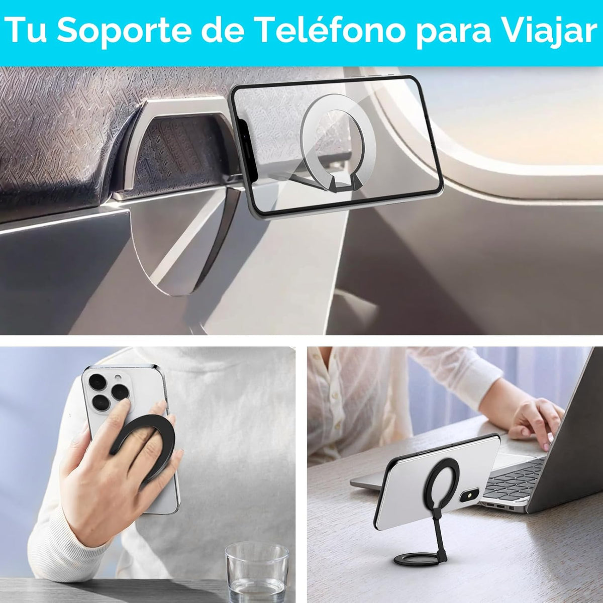 Soporte magnético para teléfono con mini avión para MagSafe, soport...