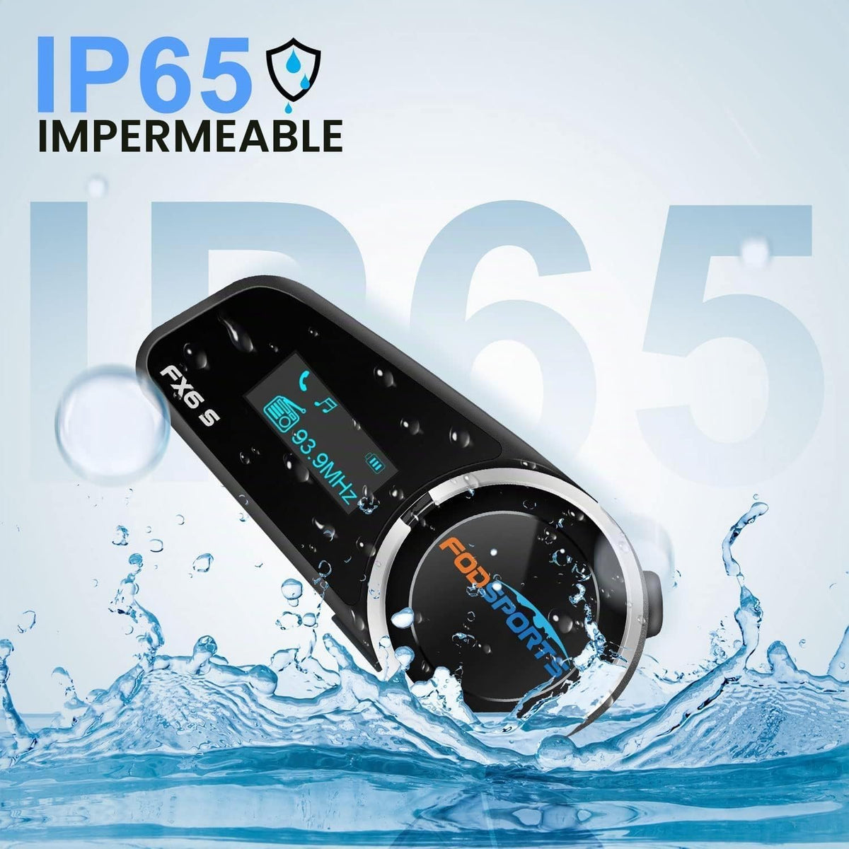 Fodsports FX6S - Auriculares Bluetooth para motocicleta, intercomun...