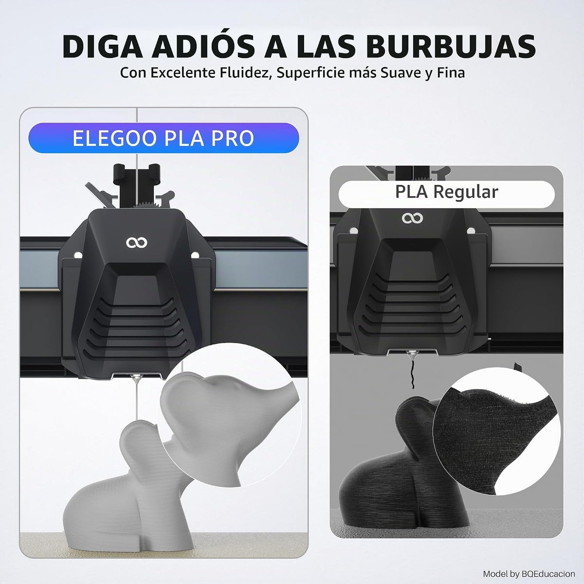 ELEGOO PLA PRO Filamento 1.75mm Amarillo 1KG, velocidad de impresió...