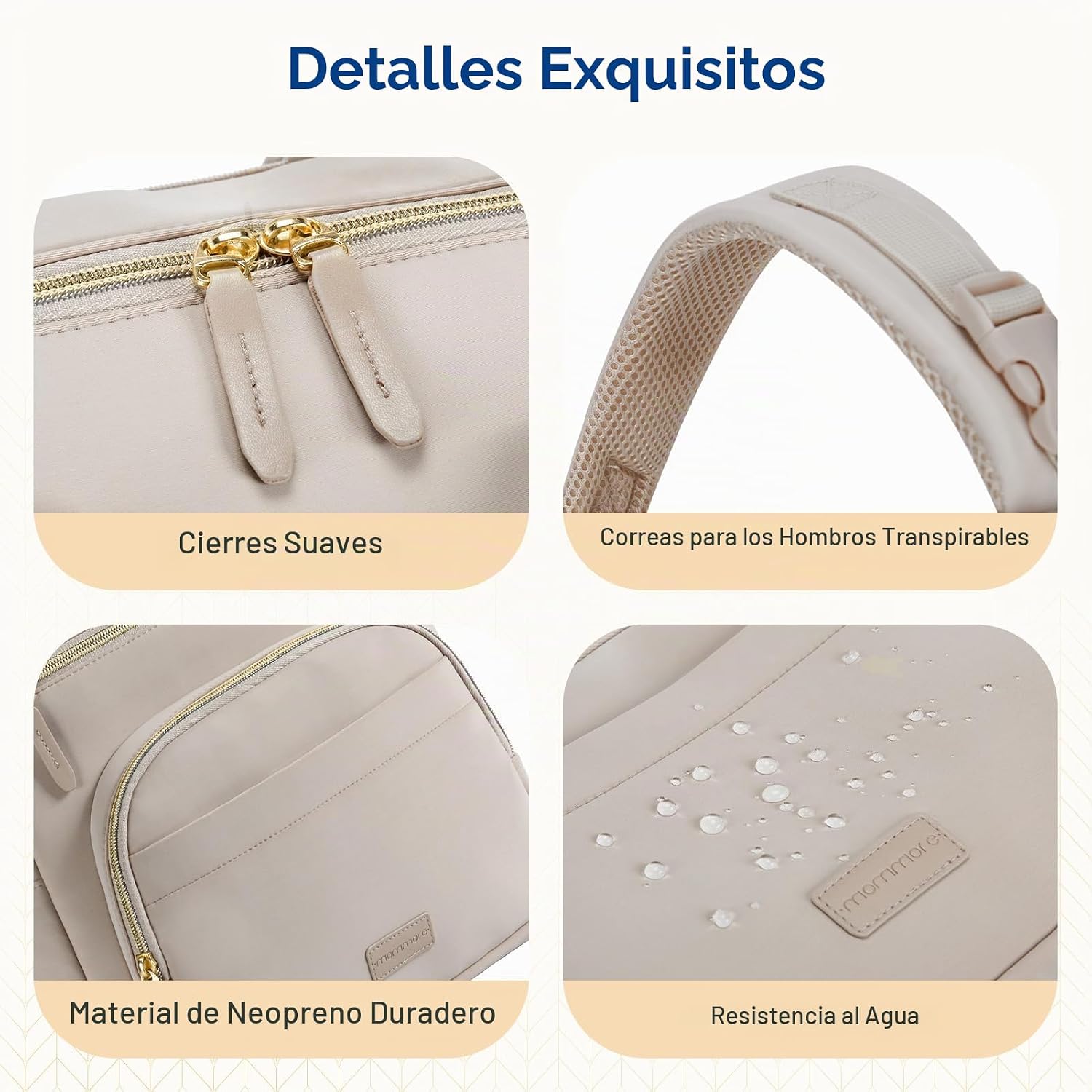 mommore Mochila de neopreno para pañales de bebé, pequeña y ligera,...