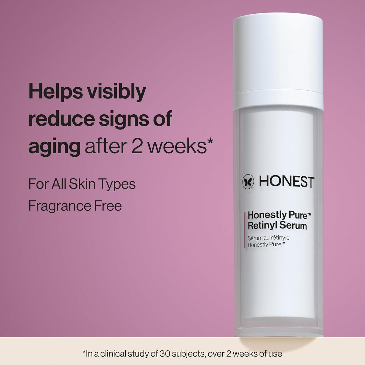 Honest Beauty Honestly Pure Nightly - Suero de retinilo nocturno, s...