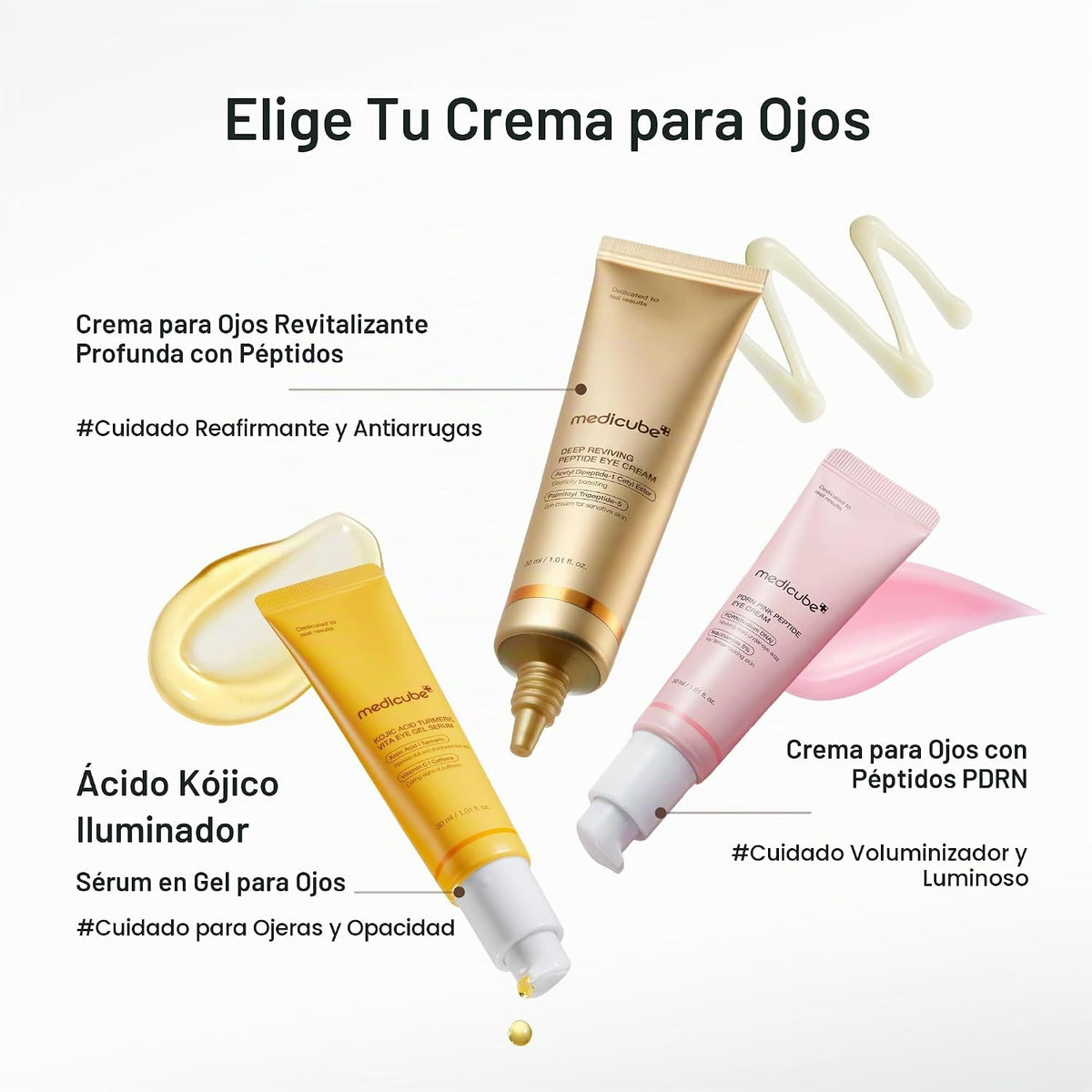 medicube Suero para ojos con péptido revitalizante profundo (paquet...