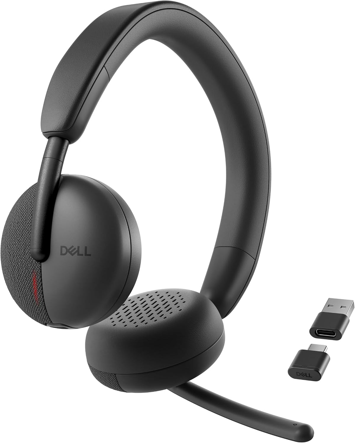 Auriculares inalámbricos Dell WL3024 - Diadema de cuero sintético,...