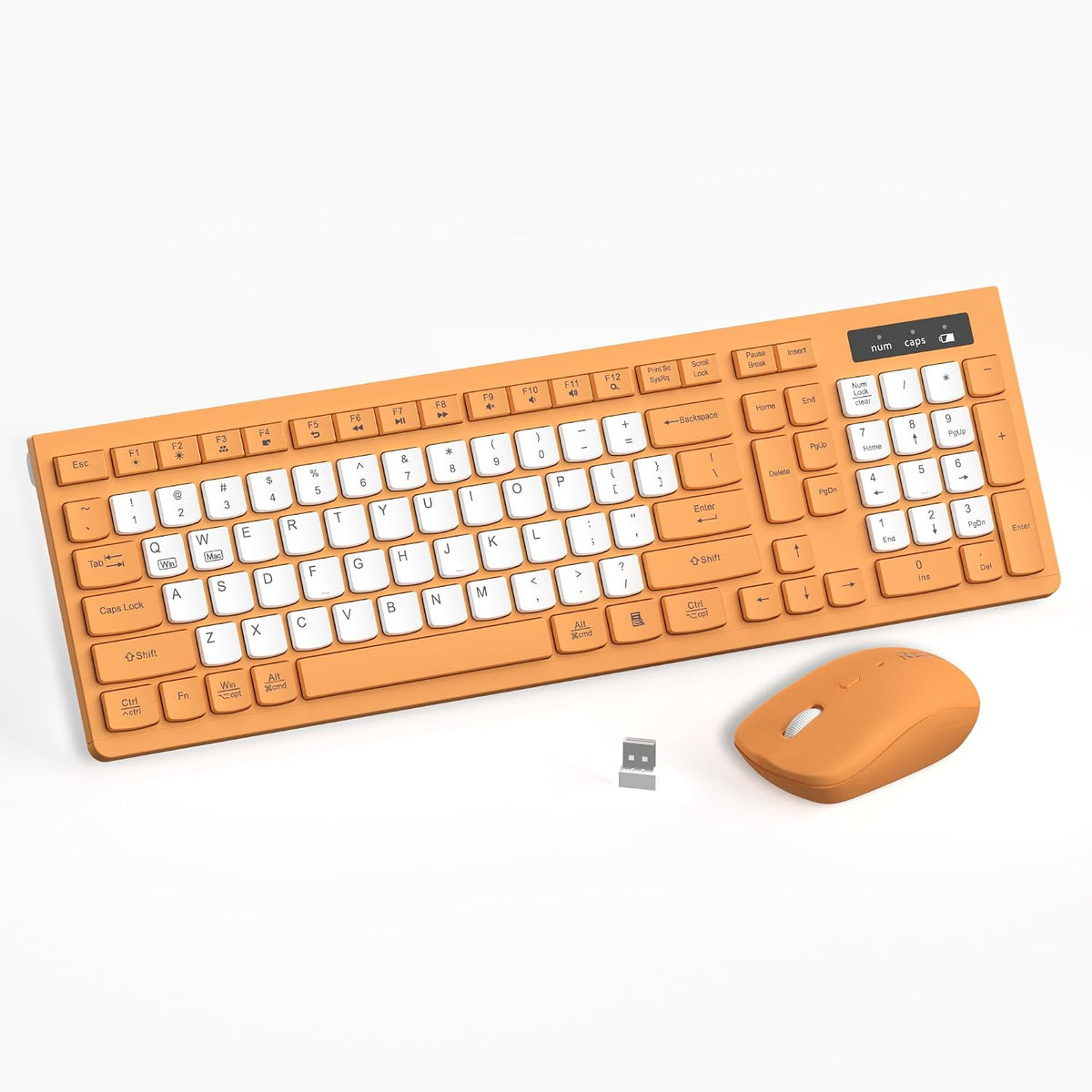 Teclado inalámbrico y mouse combinado silencioso para oficina y hog...