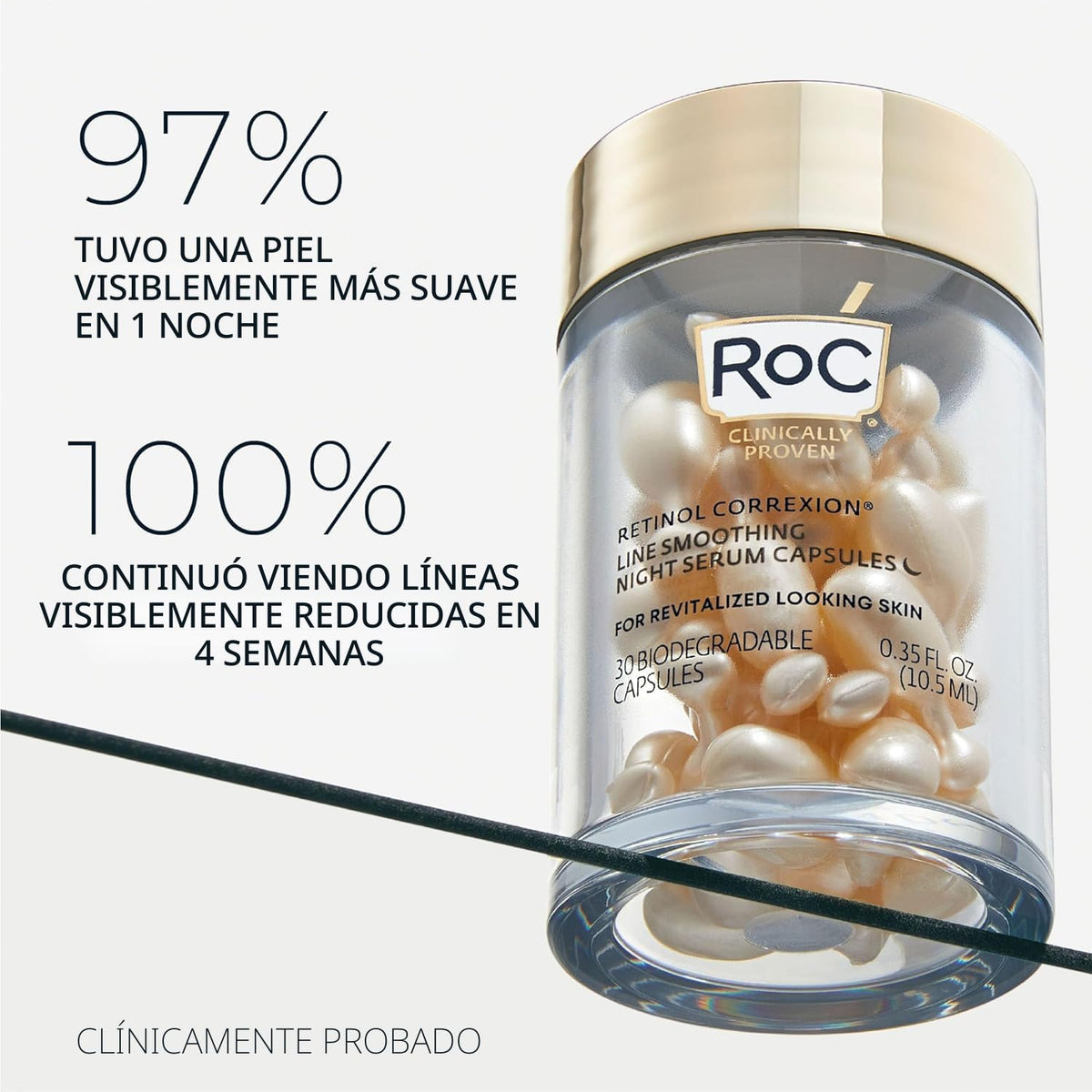 RoC Retinol Correxion Cápsulas de suero nocturno antienvejecimiento...