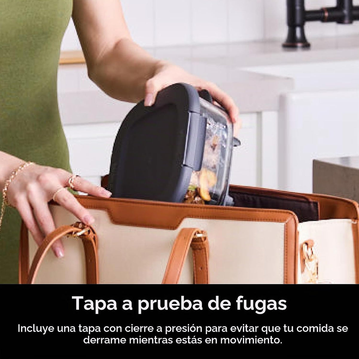Ninja Juego de 6 recipientes de 2 paquetes de vidrio CleanCrisp par...