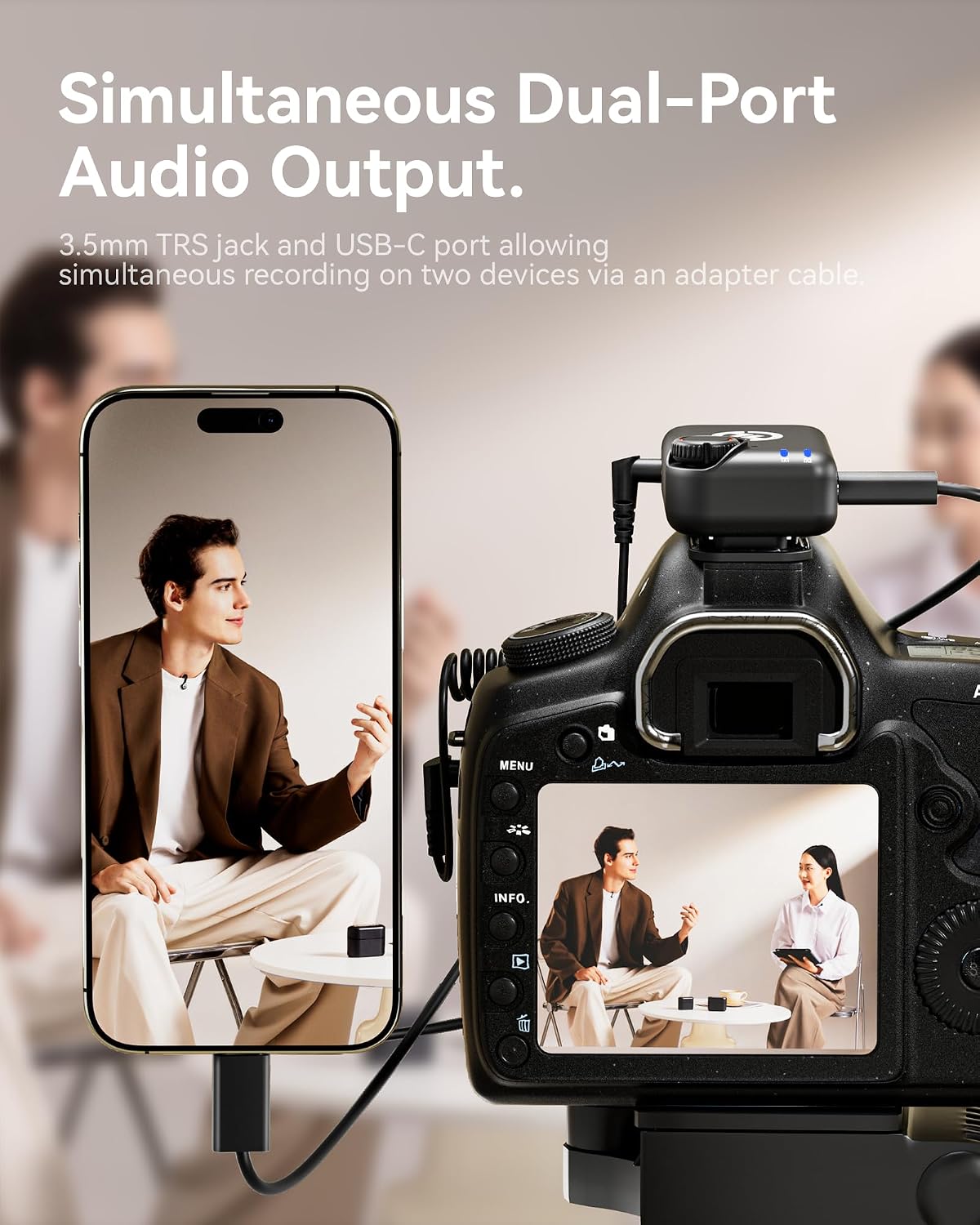 Hollyland Lark M2S Ultimate Combo (cámara RX+USB-C RX+Lightning RX)...