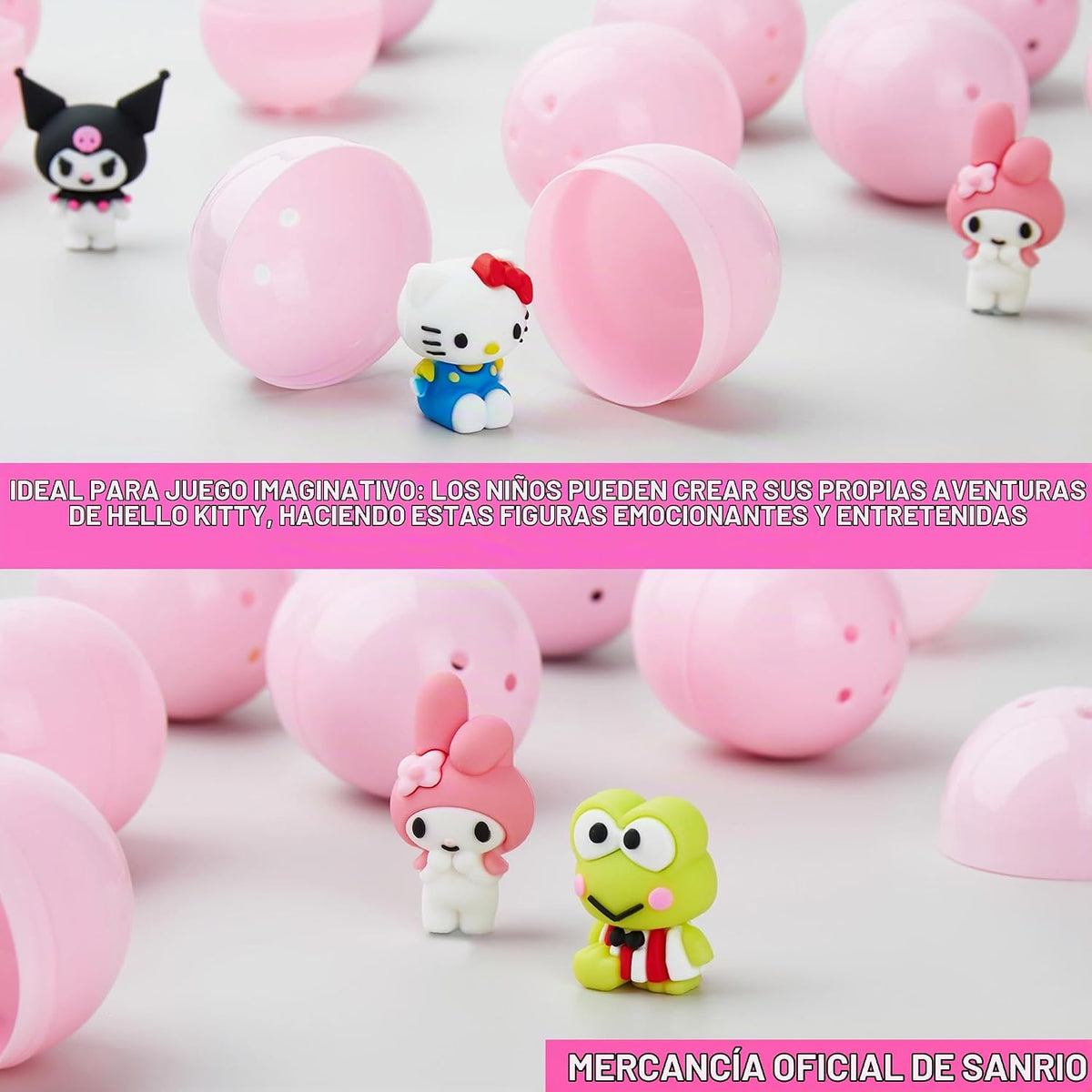 Hello Kitty y amigos: cápsulas sorpresa misteriosas con 12 piezas d...