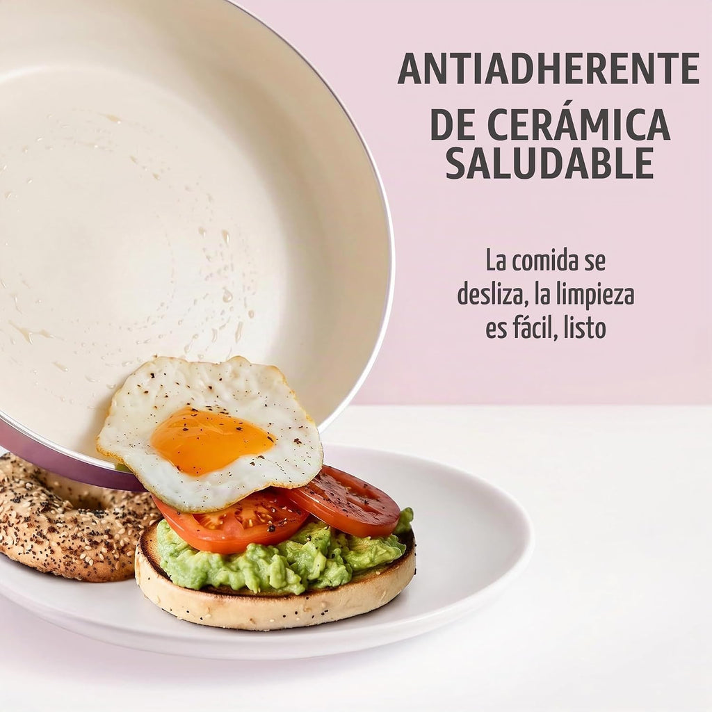 GreenLife Juego de utensilios de cocina antiadherentes de 16 piezas...