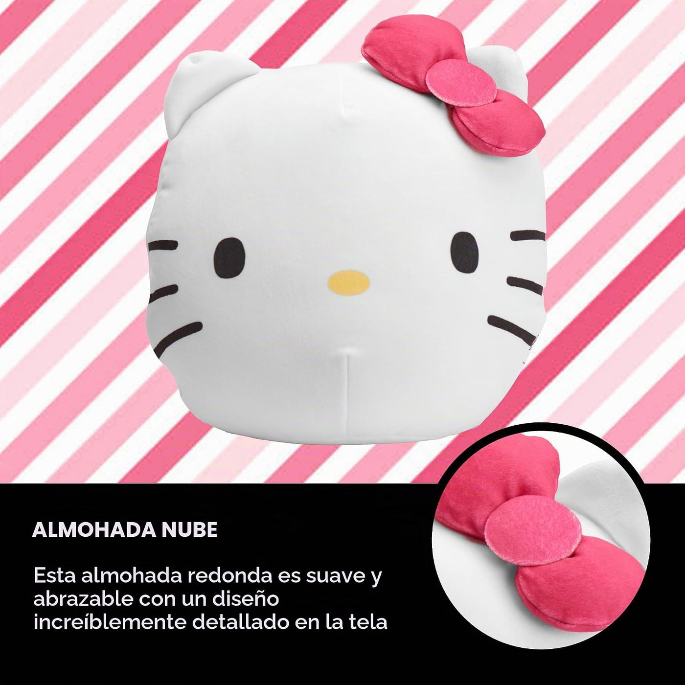 Northwest Hello Kitty - Almohada decorativa de felpa suave de 11 pu...