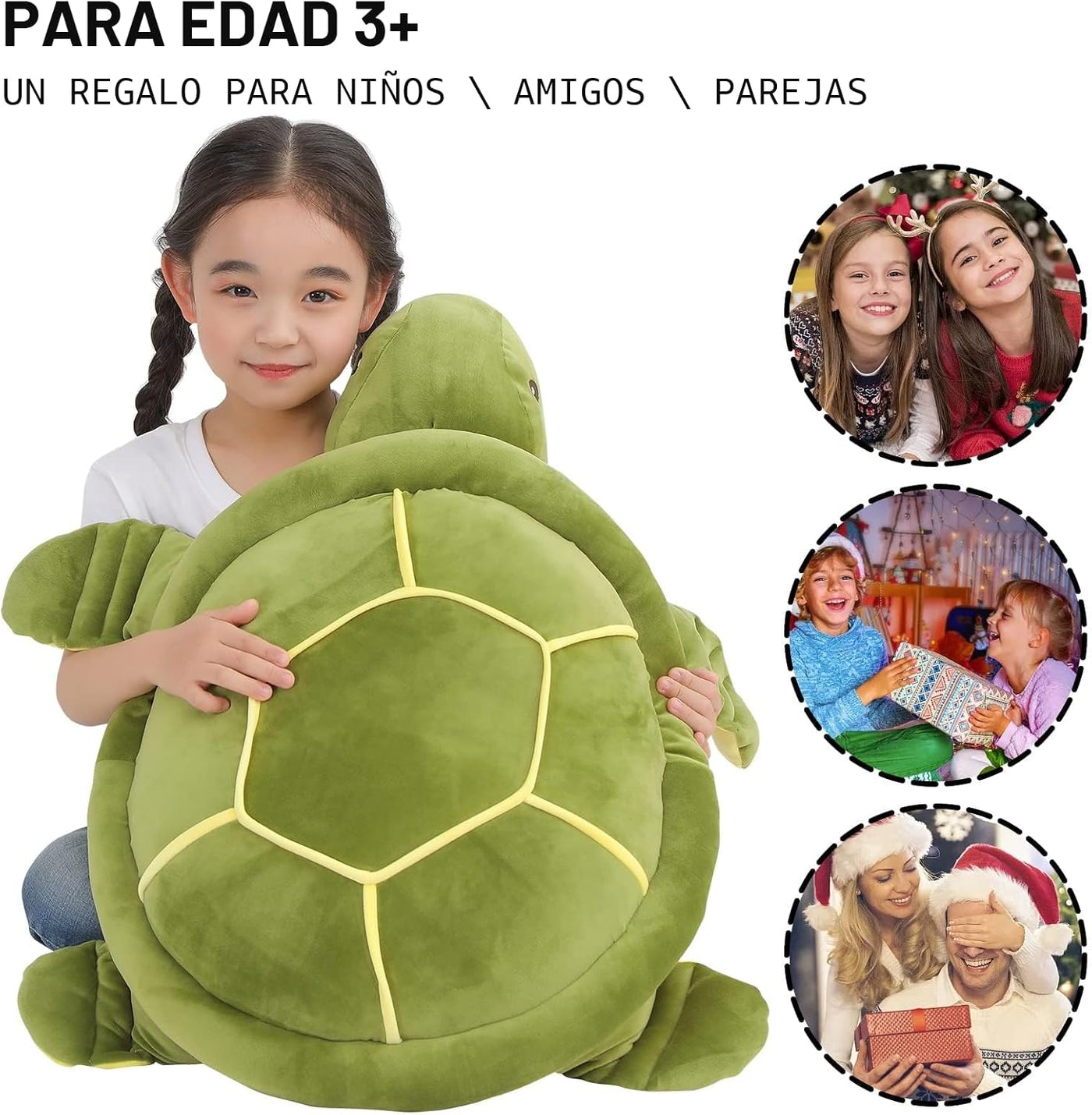 Dalmao Animales de peluche de tortuga marina grande de 28 pulgadas,...