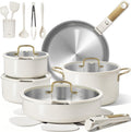 CAROTE Juego de 21 utensilios de cocina de acero inoxidable, juego...