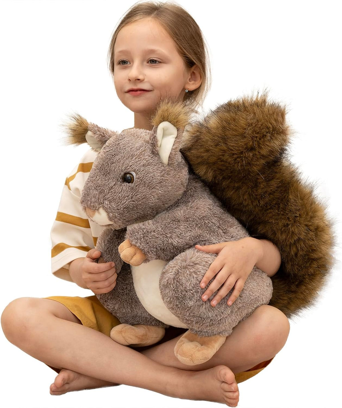 MaoGoLan Ardilla gigante de peluche, 17.7 pulgadas, realista, ardil...
