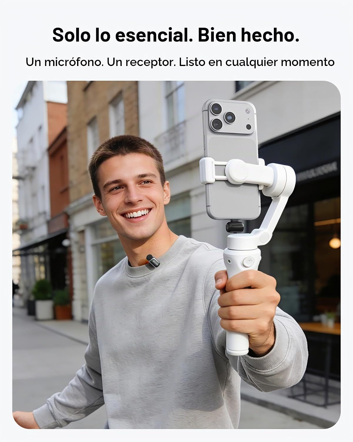 BOYA Mini 2 Micrófono Lavalier Inalámbrico para iPhone 15\/16\/17,...