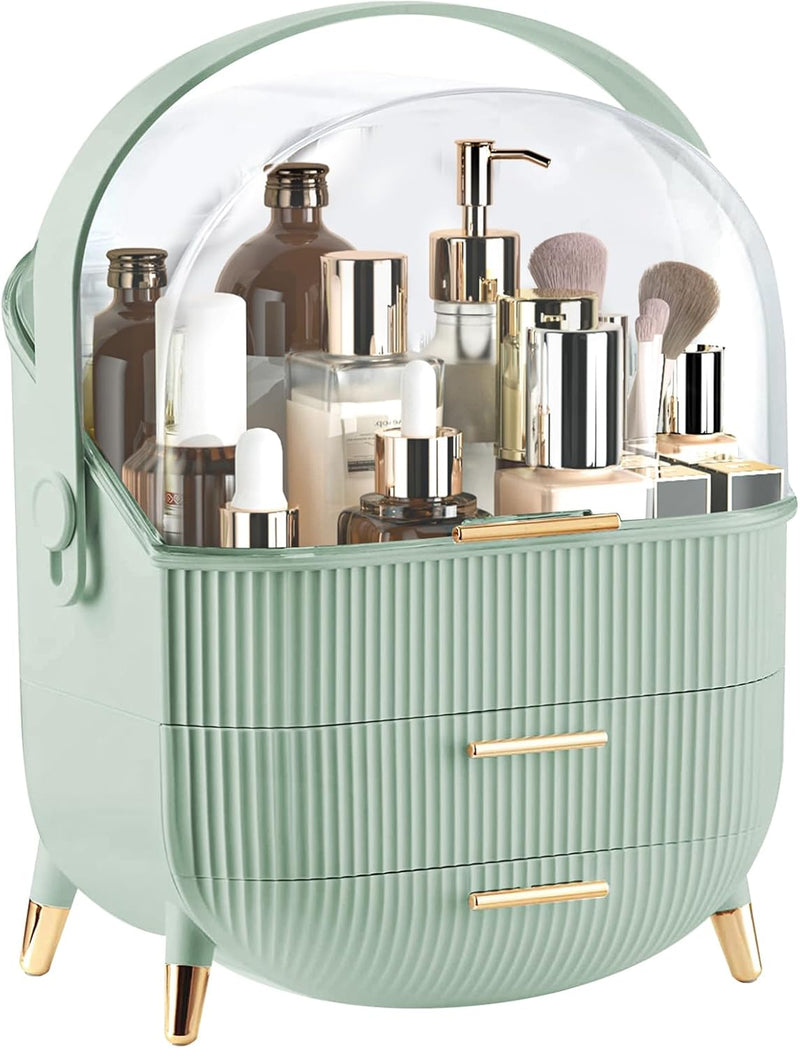 Organizador de maquillaje para tocador, organizador de cosméticos d...