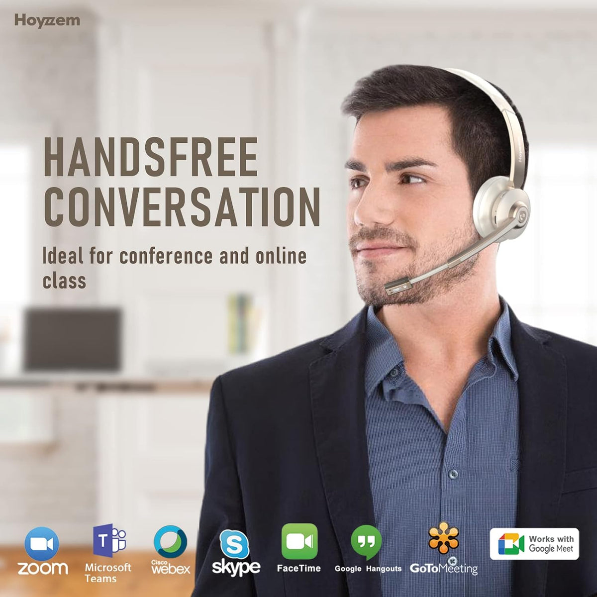 Auriculares Bluetooth, Auriculares Inalámbricos con Micrófono de Ca...